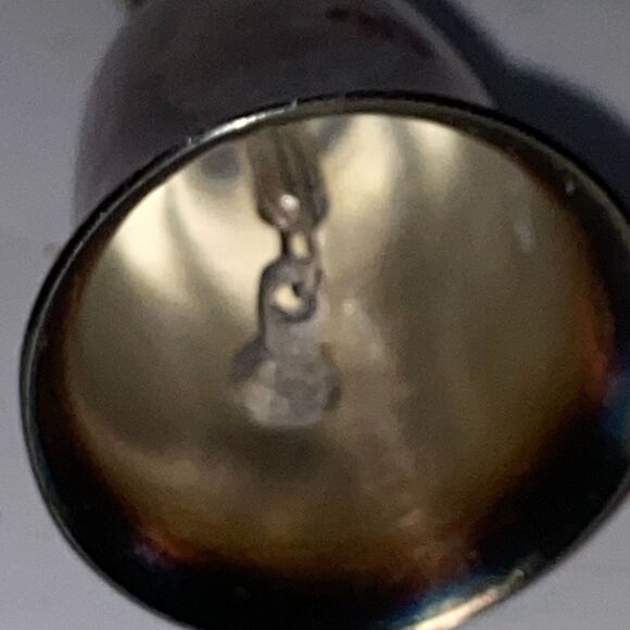 New England Collectors Society Bell Girl with Rabbit Silver Plate Bunny - Picture 8 of 9